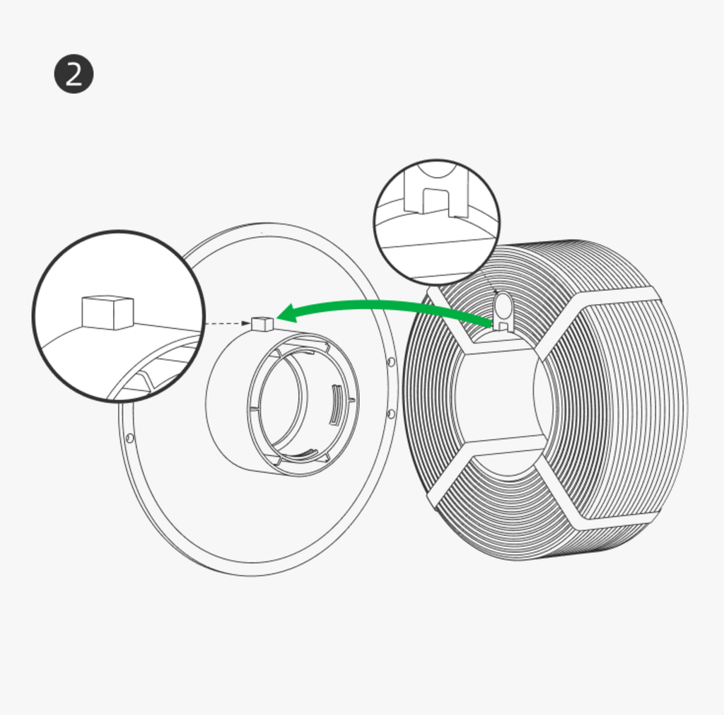 Bambu Lab Reusable Spool – Herbruikbare filamentspoel