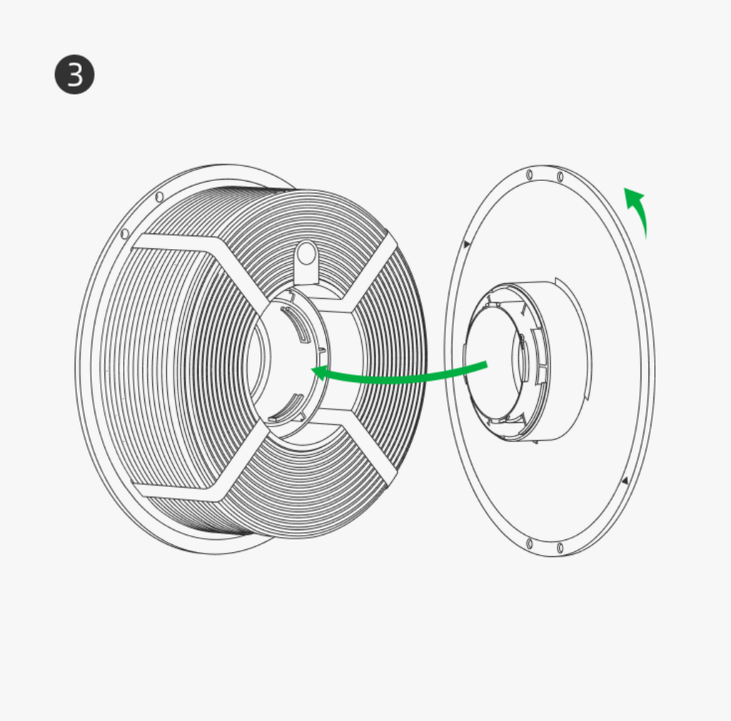 Bambu Lab Reusable Spool – Herbruikbare filamentspoel