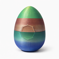 Kristal-Ei magisch verrassingsei – gesloten zijaanzicht