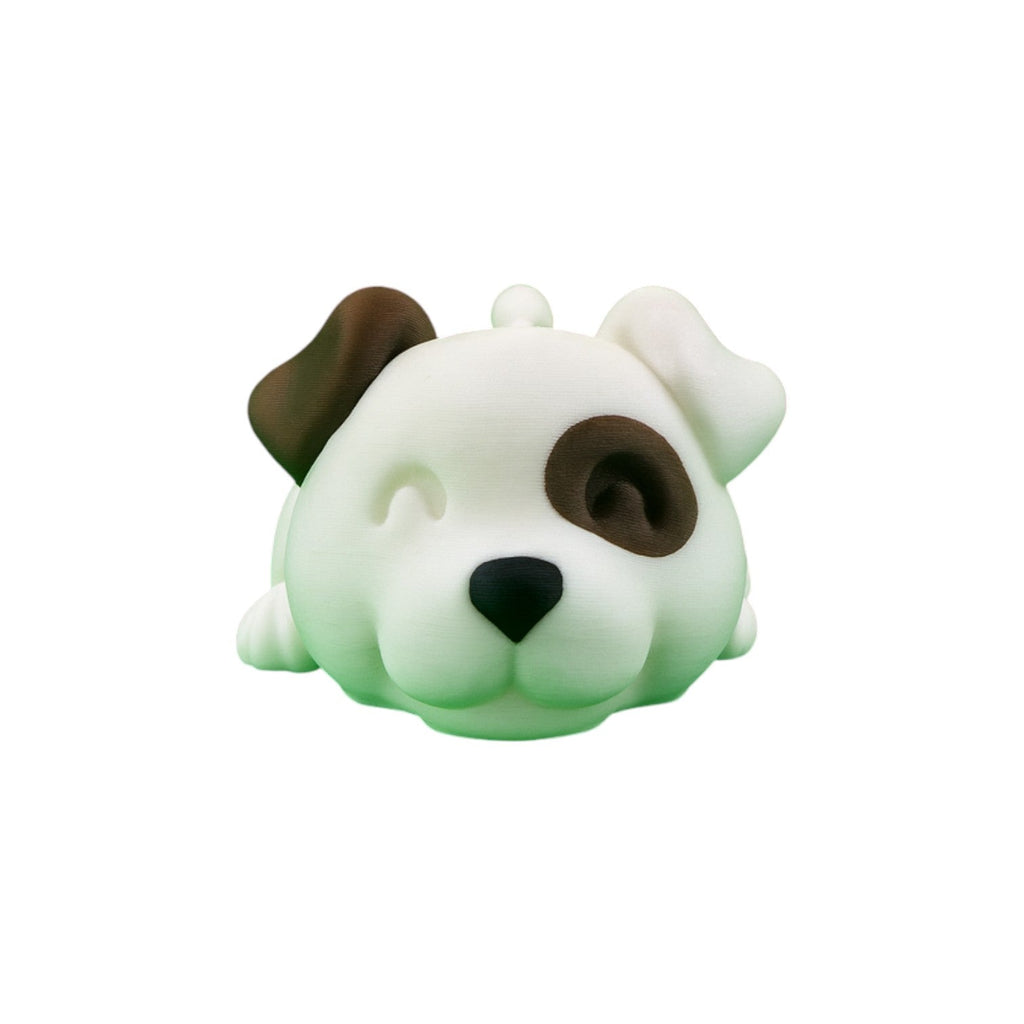 Lui hondje frontaanzicht wit bruin zwart 12x5x3 cm