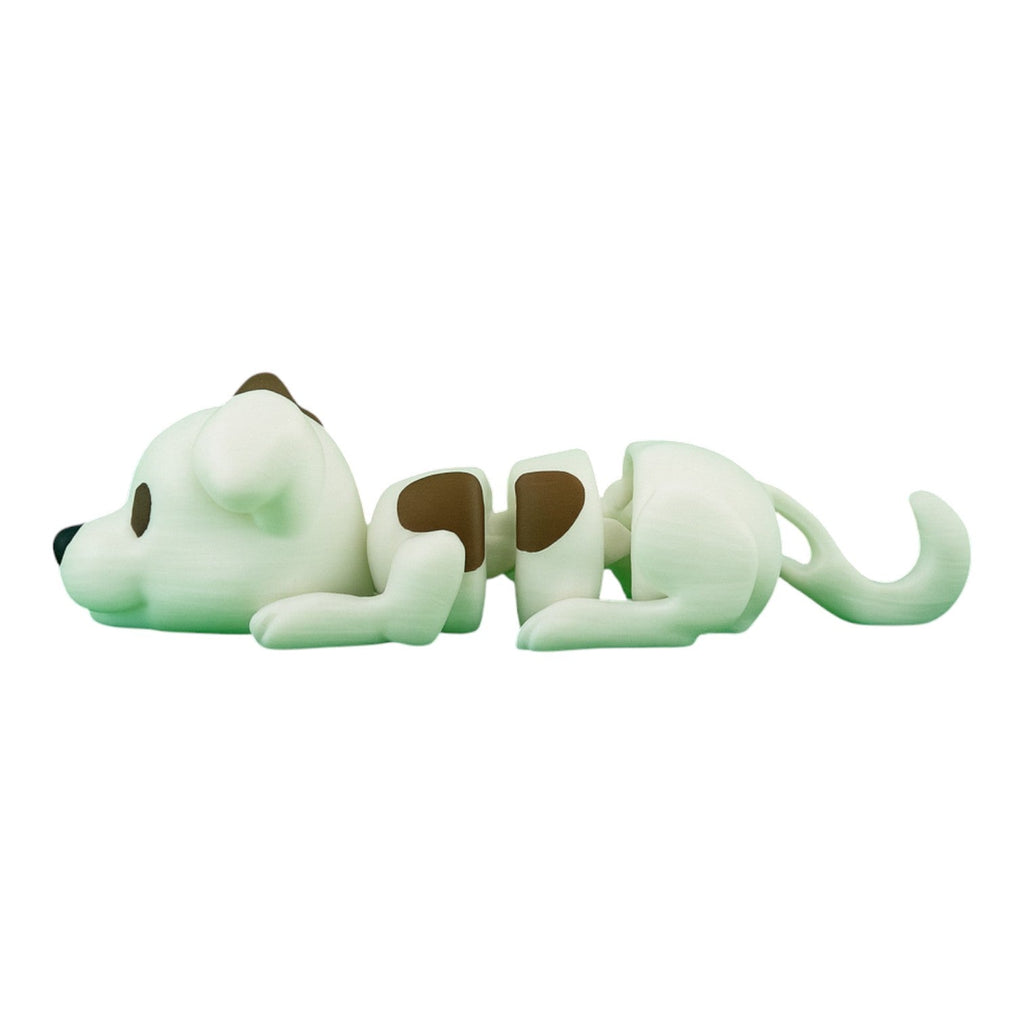 Lui hondje zijaanzicht wit bruin zwart 12x5x3 cm