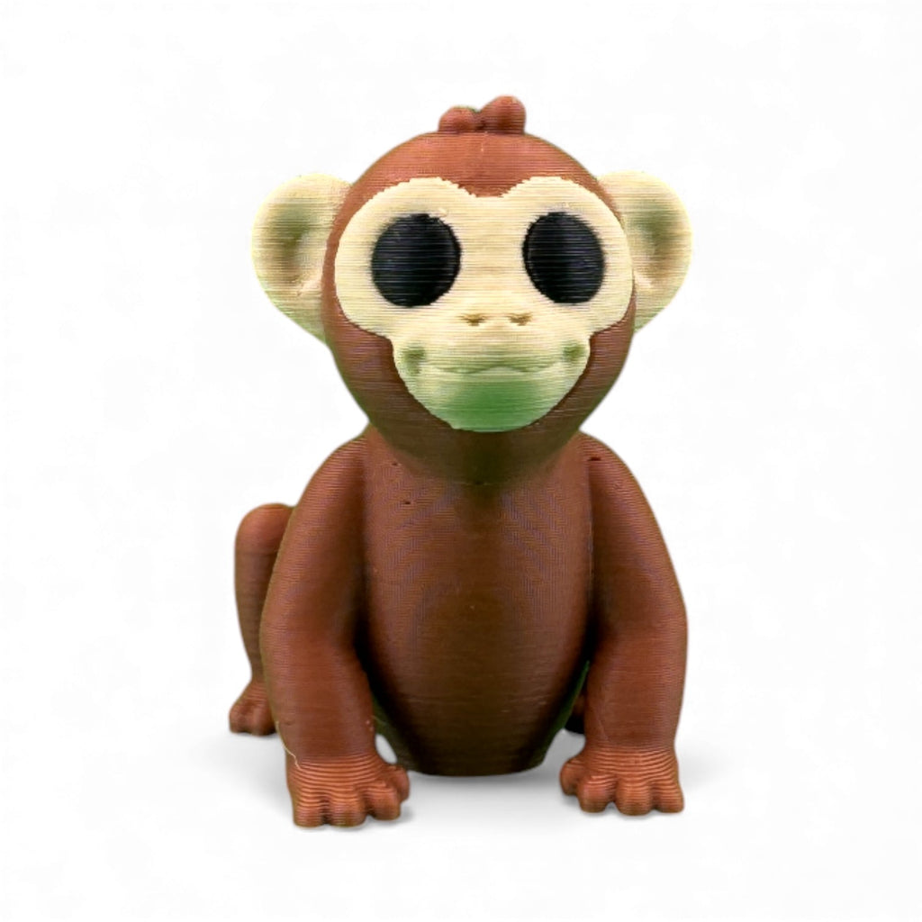 Tiny aapje bruin voorkant 4 cm hoog