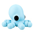 Tiny octopus lichtblauw/zwart 7,5x7,5x5 cm – schuin vooraanzicht