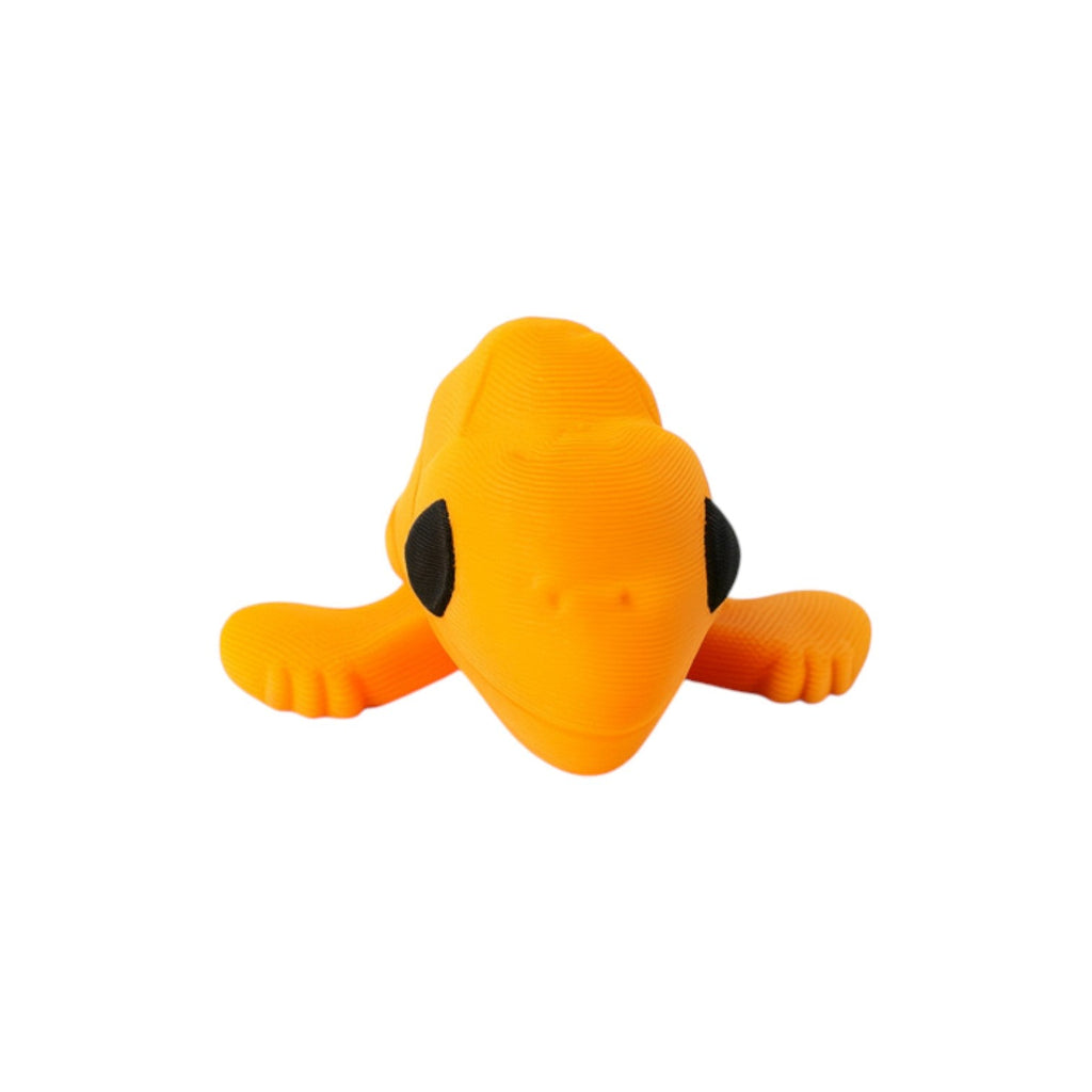 Tiny pterodactyl oranje/zwart 5x4x2 cm – vooraanzicht